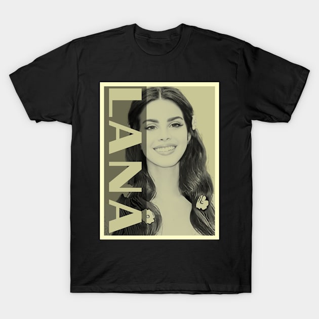 Smooth Details - Lana Smiley Del Rey T-Shirt by Gainy Rainy